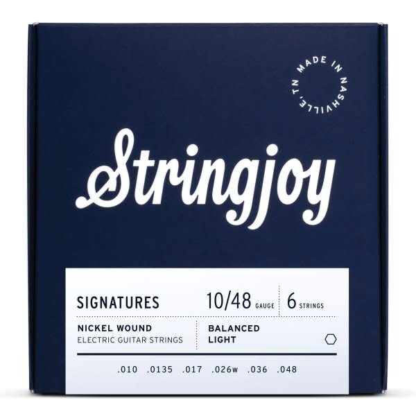 Stringjoy Stringjoy Balanced Light Gauge (10-48) Nickel Wound Electric Guitar Strings
