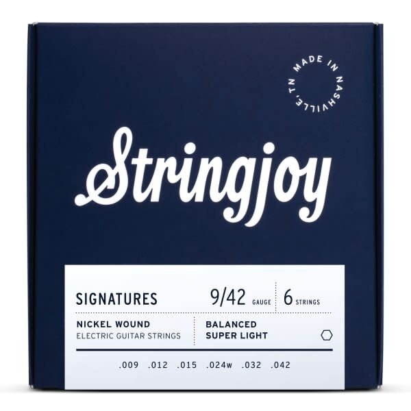 Stringjoy Stringjoy Balanced Super Light Gauge (9-42) Nickel Wound Electric Guitar Strings
