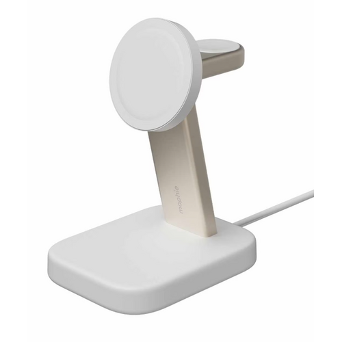 Mophie Mophie Qi2 2-in-1 Wireless Charging Stand 15W White for Phone and Apple Watch