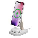 Mophie Mophie Qi2 2-in-1 Wireless Charging Stand 15W White for Phone and Apple AirPods