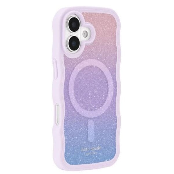 Kate Spade iPhone 17 Kate Spade Wavy MagSafe Case - Opal Glitter