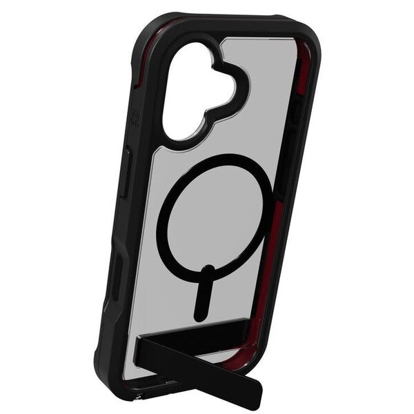iPhone 17 ZAGG Graphene Rainier Snap Kickstand Case - Smoke Black