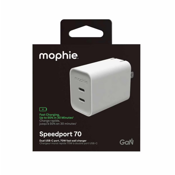 Mophie mophie Wall Charger 70W PD 2-Port USB-C White