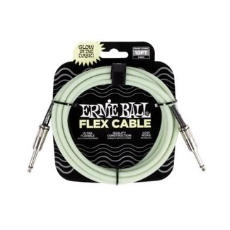 Ernie Ball Ernie Ball Flex Instrument Cable Straight/Straight 10 ft Glow in the Dark