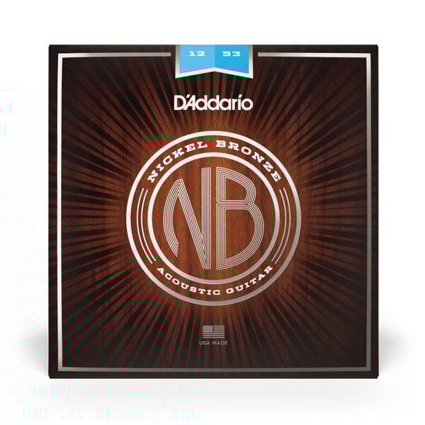 D'Addario D’Addario NB1253 Nickel Bronze Acoustic Strings Light 12-53