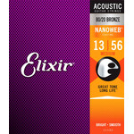 Elixir Elixir Medium Acoustic 80/20 Bronze With Nanoweb Coating .013 - .056