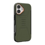 Urban Armor Gear iPhone 17 UAG Civilian MagSafe Case - Olive/Orange