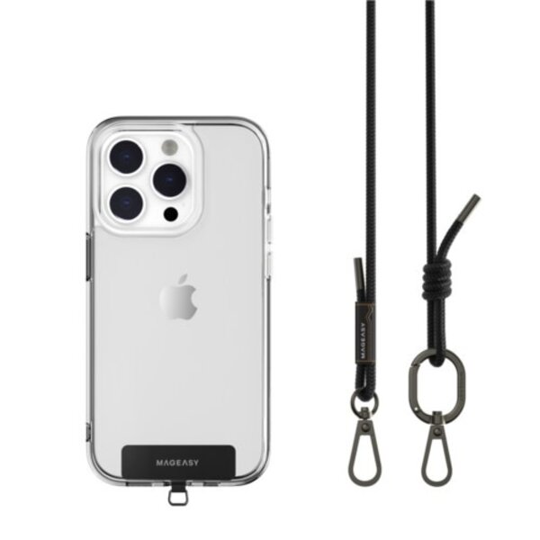 MAGEASY 6mm Adjustable Strap Phone Lanyard Black