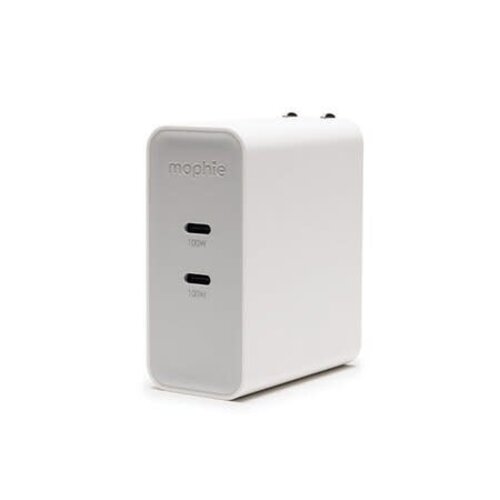 Mophie mophie Wall Charger 100W GaN PD 2-Port USB-C White