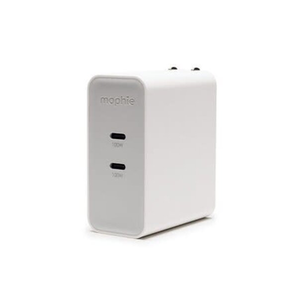 Mophie mophie Wall Charger 100W GaN PD 2-Port USB-C White