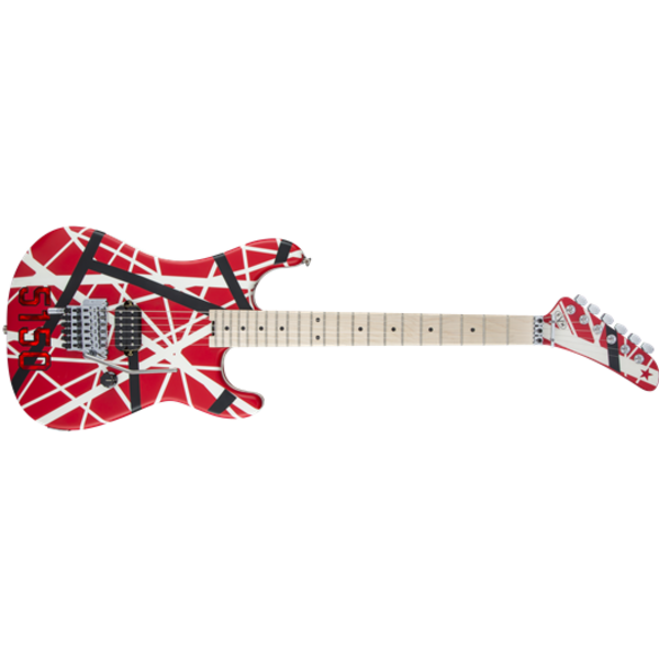 EVH  Striped Series 5150™ - Red with Black and White Stripes