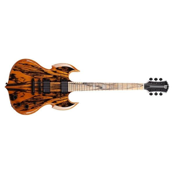 Schecter Wylde Audio Barbarian Pale Moon Ebony Electric Guitar, Gloss Natural