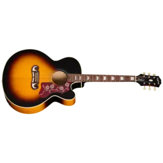 Epiphone Epiphone J-200 Studio EC Acoustic/Electric Guitar with Gigbag - Vintage Sunburst