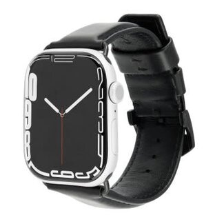 CaseMate Apple Watch 42-49mm Case-Mate Signature Leather Band Black