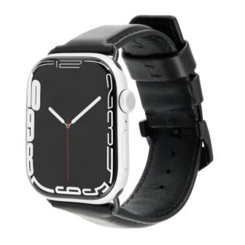 CaseMate Apple Watch 42-49mm Case-Mate Signature Leather Band Black