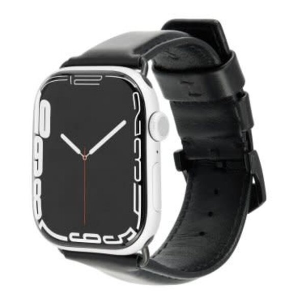 CaseMate Apple Watch 42-49mm Case-Mate Signature Leather Band Black