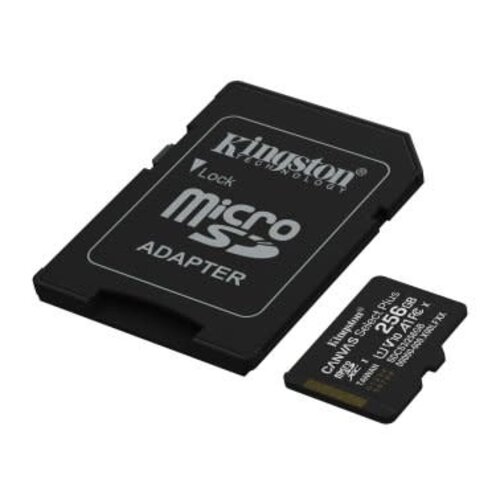 Kingston Kingston 256GB microSDXC Canvas Select Plus Gen3 150MB/s A1 Card + Adapter