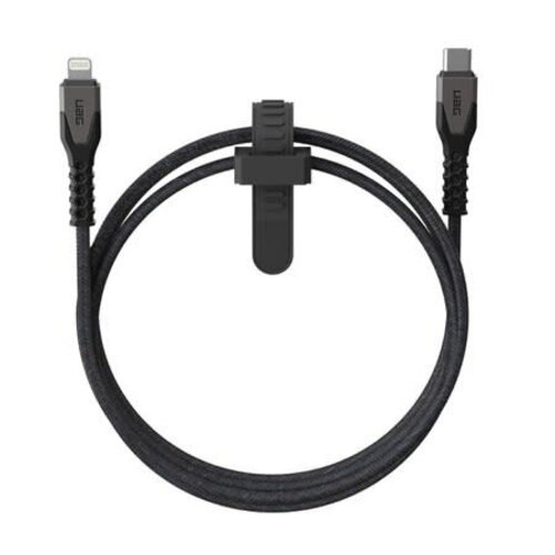Urban Armor Gear UAG Rugged Kevlar Core USB-C to Lightning Charge/Sync Cable 5ft Black/Grey