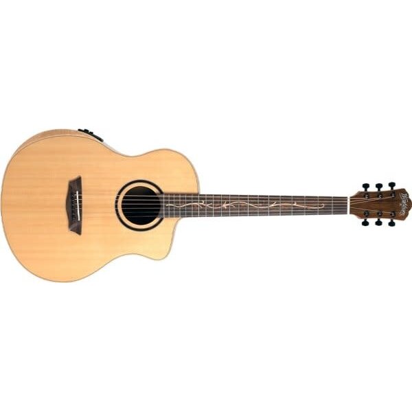 Washburn Washburn Bella Tono Suprema Acoustic / Electric Guitar, Natural Gloss