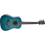 Jay turser Jay Turser 1/2 Size Dreadnought Acoustic Guitar, Blue Burst Satin