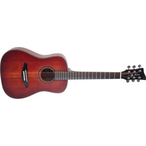 Jay turser Jay Turser 1/2 Size Dreadnought Acoustic Guitar, Red Burst Satin