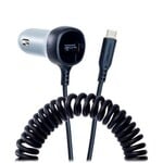 Ventev Ventev Car Charger 27W USB-C Black with USB Cable Black