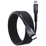 Blu Element Blu Element SelfCoil Magnetic Cable USB-C to USB-C 6ft Black