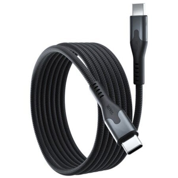 Blu Element Blu Element SelfCoil Magnetic Cable USB-C to USB-C 6ft Black