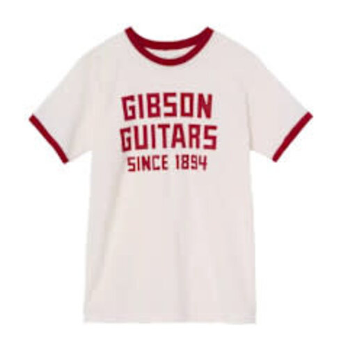 Gibson ''Since 1894'' Ringer Tee White/Red
