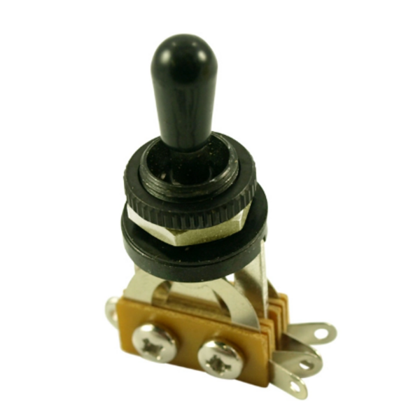 WD Music WD Music 3-Position Toggle Switch for Les Paul Style Guitars - Black with Black Tip