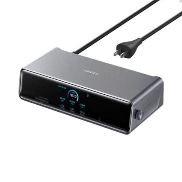 Anker Anker Prime Docking Station with 14-Port Triple Smart Display 140W Max Gray