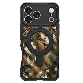 ITSKINS Supreme_R Stand Nylon MagSafe Case Camouflage Green for iPhone 17 Pro