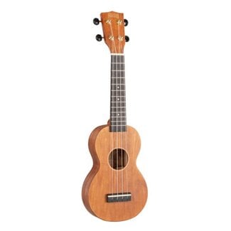 Mahalo Mahalo Ukuleles Slimline Series Soprano Ukulele With Carry Bag Transparent Brown