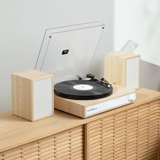 Victrola Victrola Harmony Bluetooth Turntable System with Speakers Natural