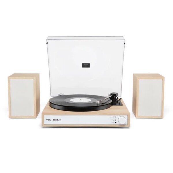 Victrola Victrola Harmony Bluetooth Turntable System with Speakers Natural