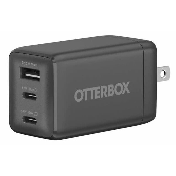 Otterbox OtterBox Wall Charger 67W 3-Port 2xUSB-C/USB-A Black