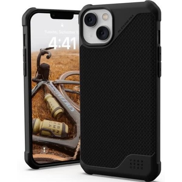Urban Armor Gear UAG iPhone 15 Plus/14 Plus Metropolis LT MagSafe Case - Kevlar Black