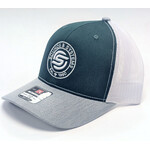 Custom Lids Sounds & Systems Richardson Trucker - Dark Green/White/Grey