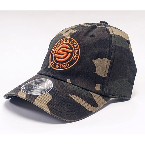 Custom Lids Sounds & Systems Crowns Dad Hat - Camo/Orange