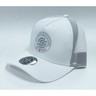 Custom Lids Sounds & Systems Crowns A-Frame Trucker - White