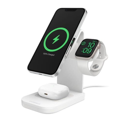 OtterBox Otterbox 3-in-1 Charging Station Made for MagSafe w/ Apple Watch Charger + Airpods White