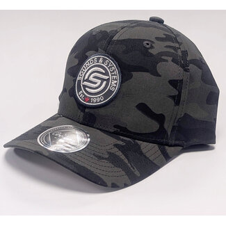 Custom Lids Sounds & Systems Crowns Cap - Black Camo L/XL