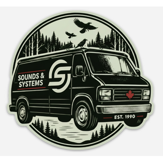 Sticker Mule Sounds & Systems Crow Van Sticker 3.94′′×3.73′′