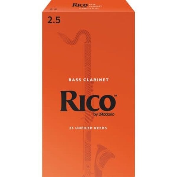 RICO  Bass Clarinet Reeds Size 2 (Box Of 25)
