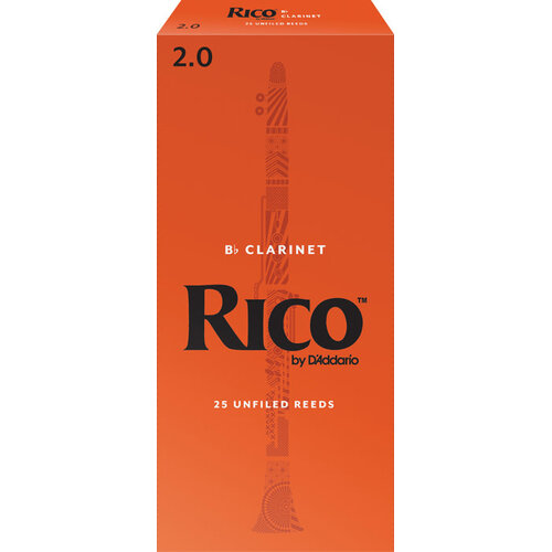 RICO  Bb Clarinet Reeds Size 2 (Box of 25)