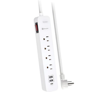 Ultralink Ultralink Performance Surge Protector 4 AC Outlet + 3 USB