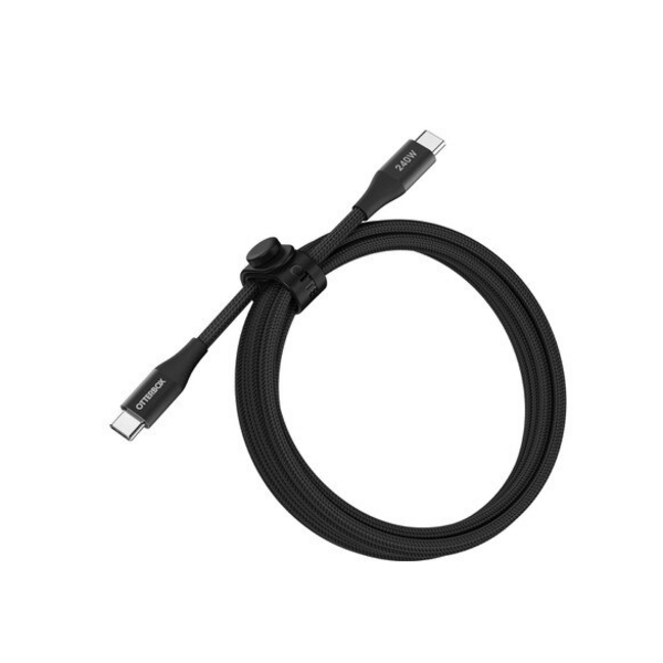 OtterBox Otterbox Premium Braided 240W USB-C to USB-C 6ft Cable Black