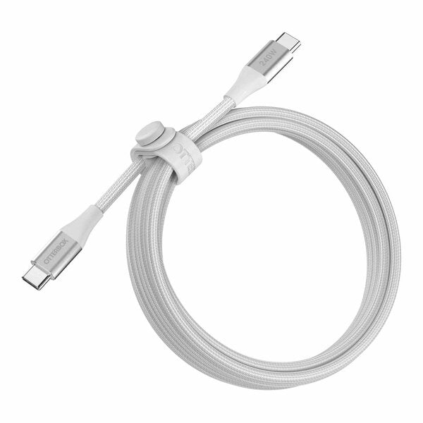 OtterBox Otterbox Premium Braided 240W USB-C to USB-C 6ft Cable White
