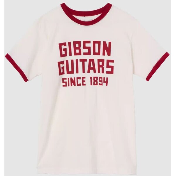 Gibson ''Since 1894'' Ringer Tee White/Red