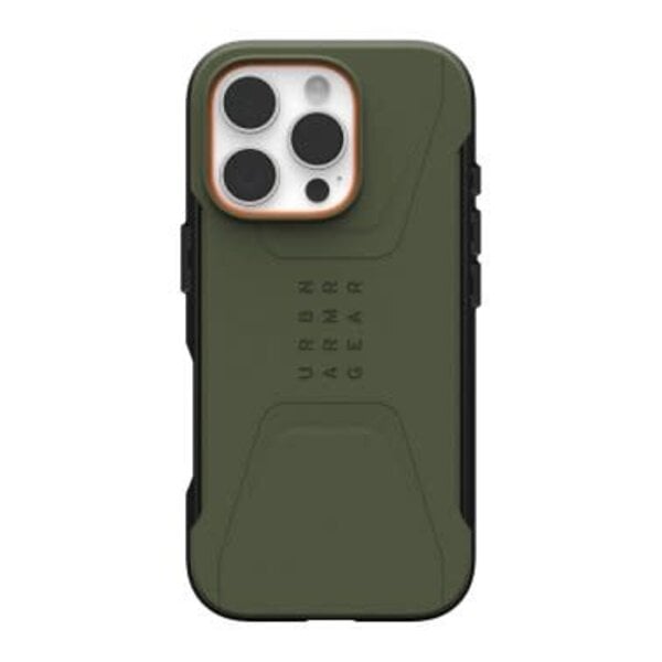 Urban Armor Gear iPhone 16 Pro UAG Civilian MagSafe Case Olive Drab